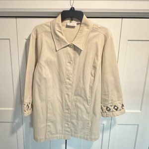 Denim & Co. Tunic Top/Jacket, Size L